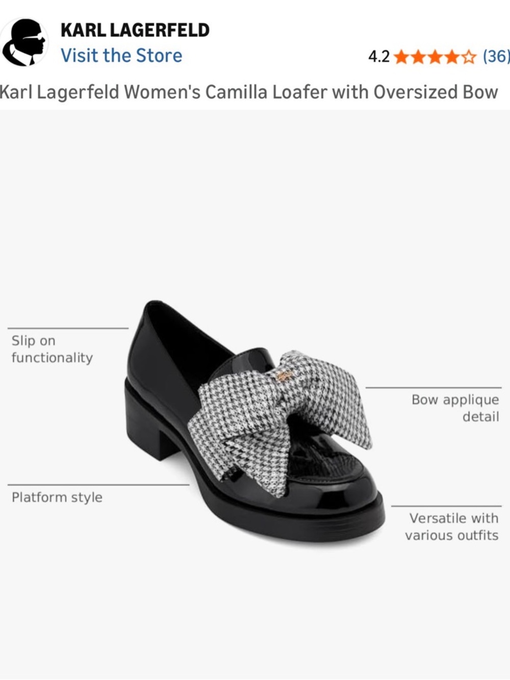 Karl Lagerfeld Camilia Loafer - Picture 4 of 4